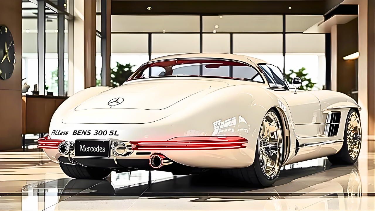 Mercedes-Benz 300 SL Personalizado: Concepto Moderno con Diseño Elegante, Detalles Estilizados y Tecnología Avanzada que Reinventa el Clásico Icónico