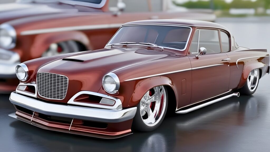 Studebaker Clásico Modificado: Coupé Vintage con Estilo Moderno