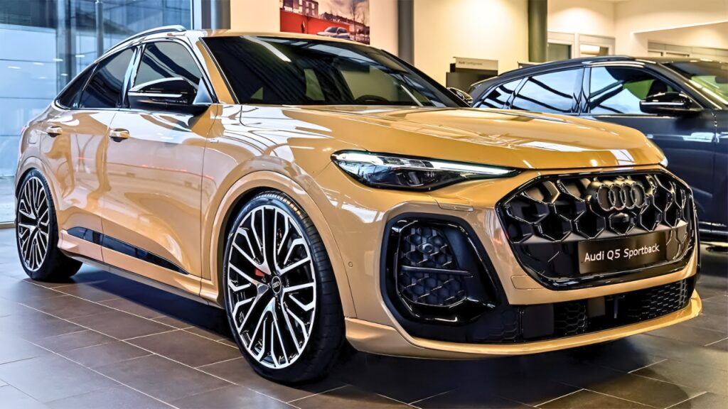 Audi Q5 Sportback 2026 en color Sakhir Gold: diseño moderno y elegante