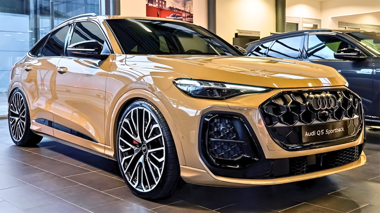 Audi Q5 Sportback 2026 en color Sakhir Gold: diseño moderno y elegante