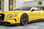 Bentley Continental GT: Deportivo de Lujo con Diseño Personalizado Amarillo y Negro