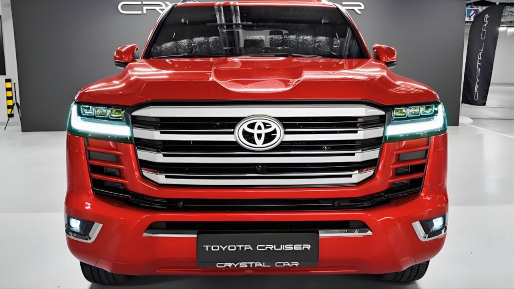 Toyota Land Cruiser 300 Rojo: SUV de Lujo para Aventuras Todoterreno