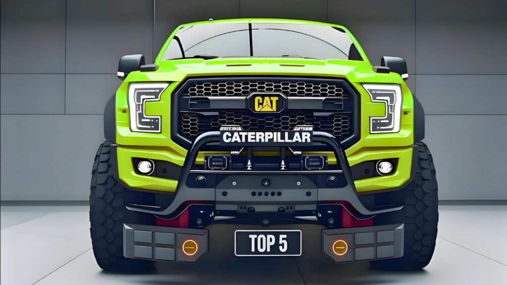 Ford F‑150 Raptor personalizada: camioneta potente con estilo Caterpillar