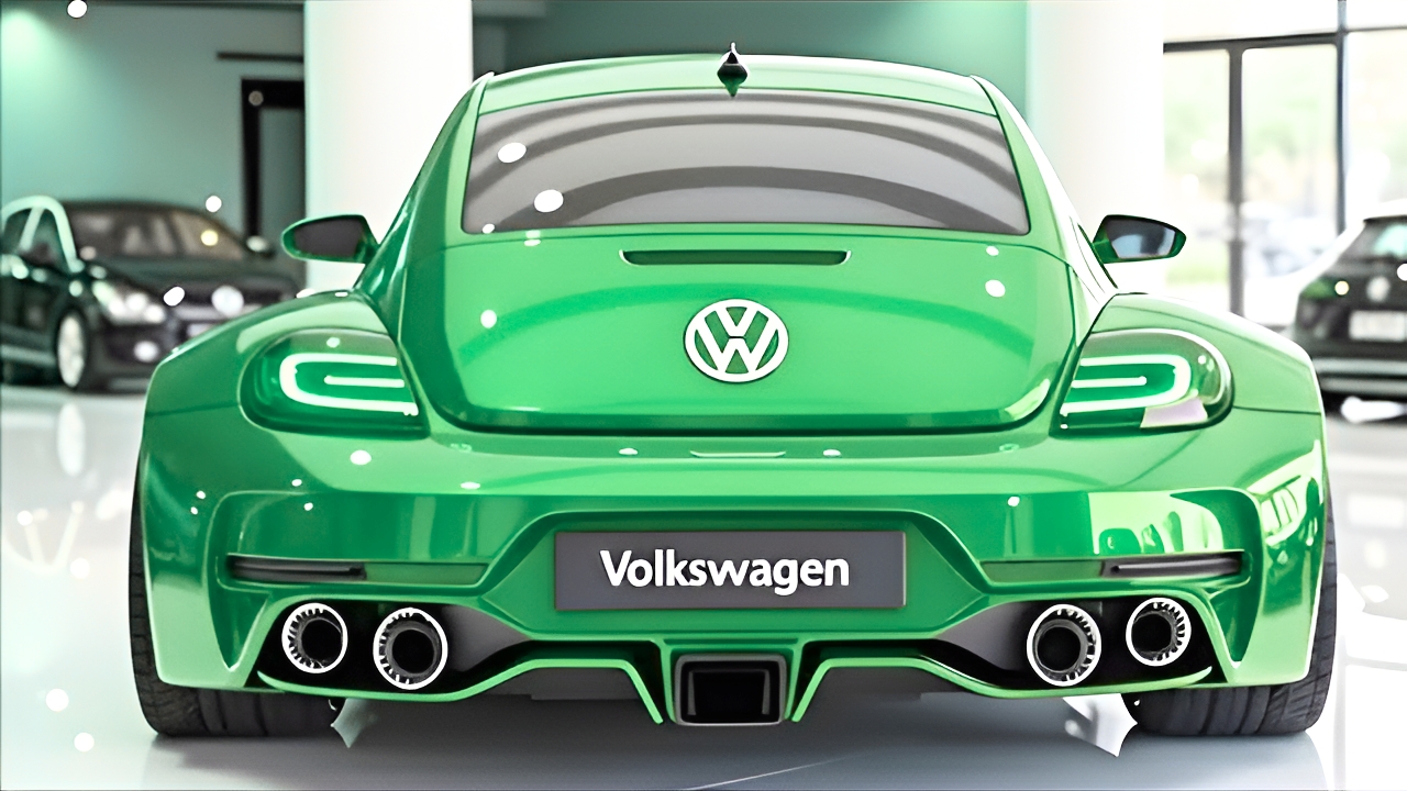 Volkswagen Beetle Futurista Concepto: Diseño Deportivo de Alto Rendimiento con Estilo Moderno y Evolución Radical del Clásico Icónico