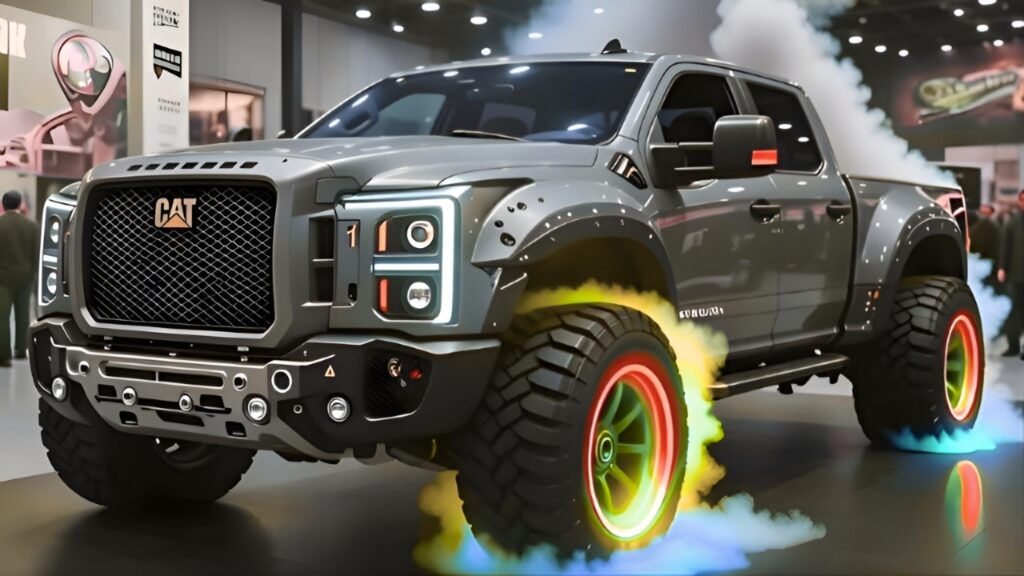 2026 Camioneta Concepto Caterpillar: Estilo Amarillo “CAT” y Kit de Carrocería Personalizado